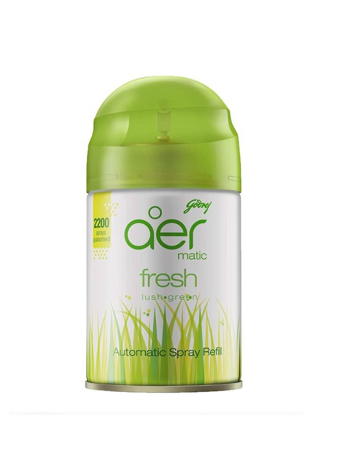 Godrej Aer Matic Automatic Air Freshener Refill Fresh Lush Green 225ml  - Image 1