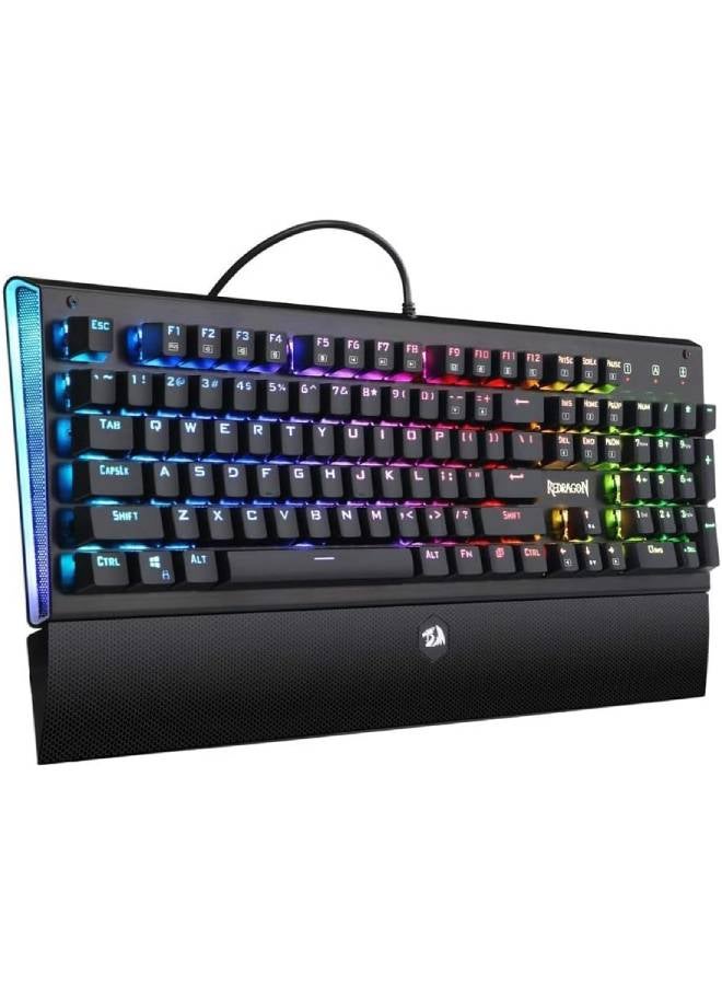 REDRAGON - K569 ARYAMAN RGB Mechanical Gaming Keyboard, Blue switch - Image 1