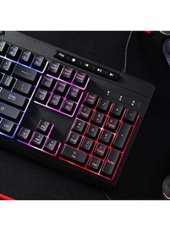 Redragon Shiva K512 RGB Backlit Membrane Wired Gaming Keyboard with Multimedia Keys, 6 Extra On-Board Macro Keys, Dedicated Media Control, Detachable Wrist Rest- Black - pnsku/N47669199A/45/_/1718020800/afdd8683-d4a8-4103-bb9c-ff334e4c8aee