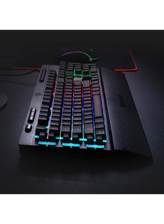 Redragon Shiva K512 RGB Backlit Membrane Wired Gaming Keyboard with Multimedia Keys, 6 Extra On-Board Macro Keys, Dedicated Media Control, Detachable Wrist Rest- Black - pnsku/N47669199A/45/_/1718020802/1ab39217-7665-4b1a-9aaa-310426d3478c