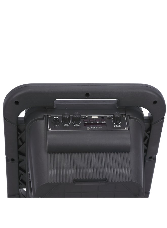 GEEPAS - Rechargeable Professional Speaker - Portable 30000W PMPO With TWS Connection GMS11189 Black/Red - Image 1