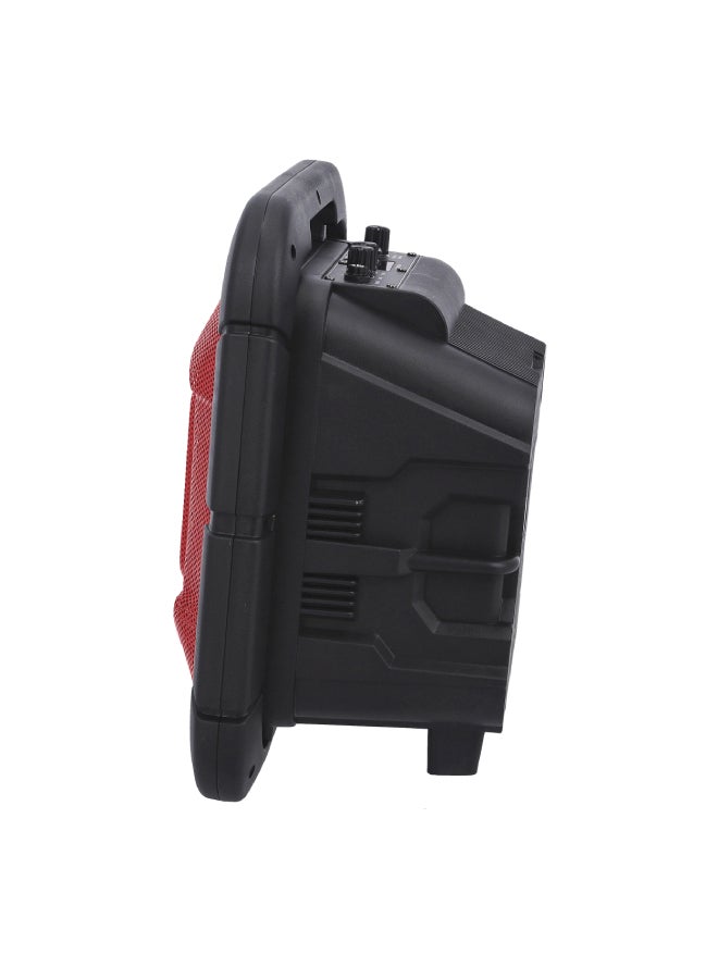 GEEPAS - Rechargeable Professional Speaker - Portable 30000W PMPO With TWS Connection GMS11189 Black/Red - Image 1