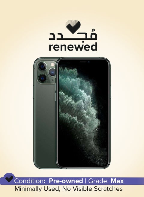 Renewed - iPhone 11 Pro Max 64GB Midnight Green 4G With Facetime - International Version