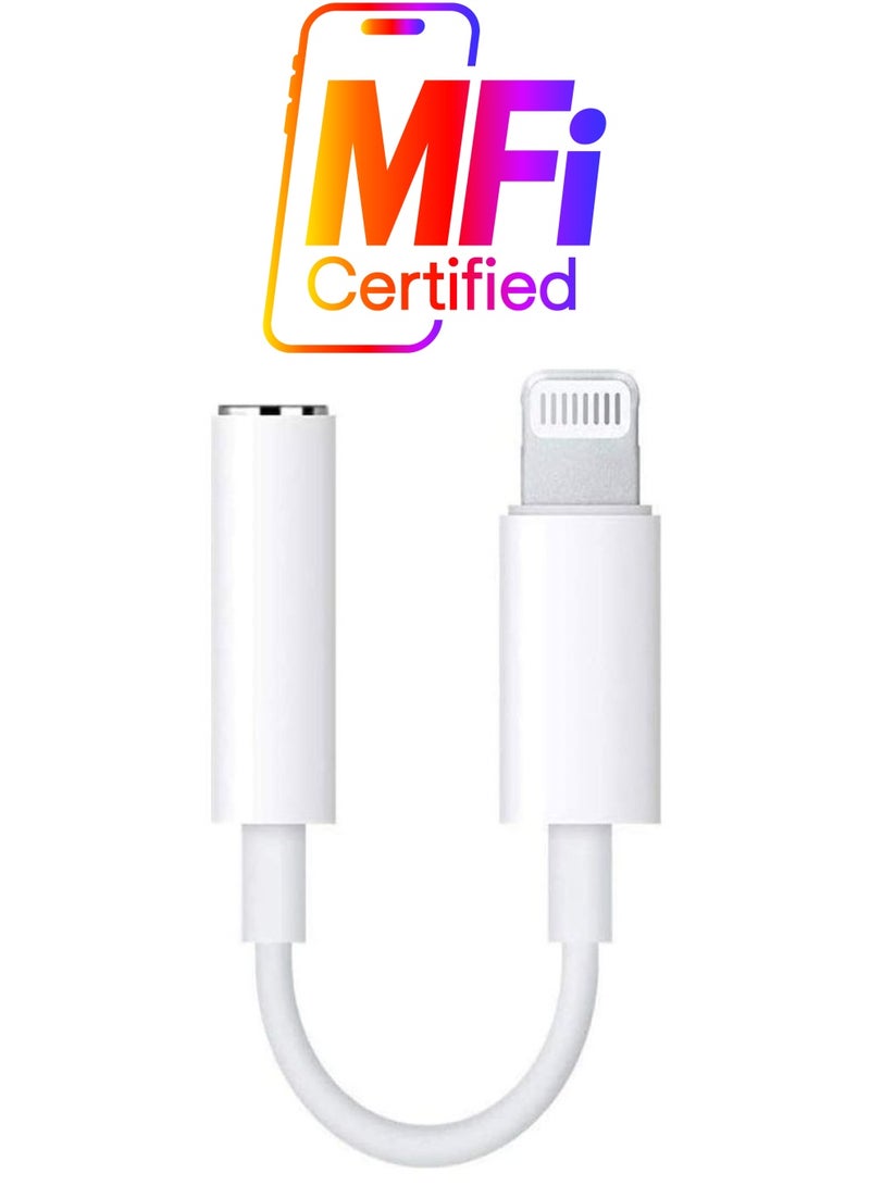 ICS Headphone Jack Adapter For iPhone White - Image 1