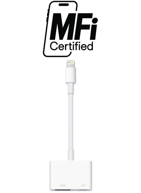 Lightning To HDMI Digital AV Adapter For Apple White