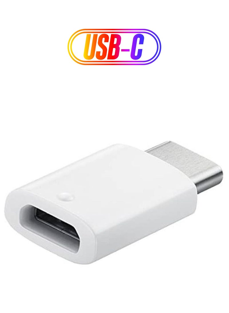 ICS Samsung Micro USB To USB-C Adapter White - Image 1