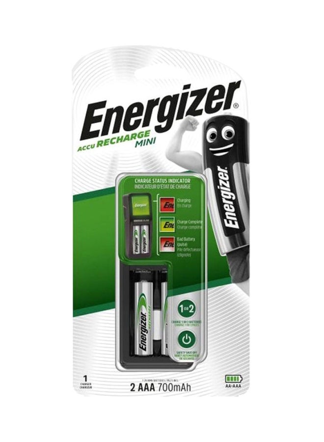 Energizer Mini charger + 2AAA (700 mAh) Multicolour