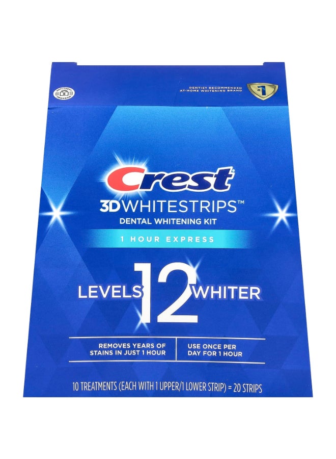 Crest 20-Piece 3D Whitening Strips Removes 10 Years of Set-in-Stains Clear  - Image 1