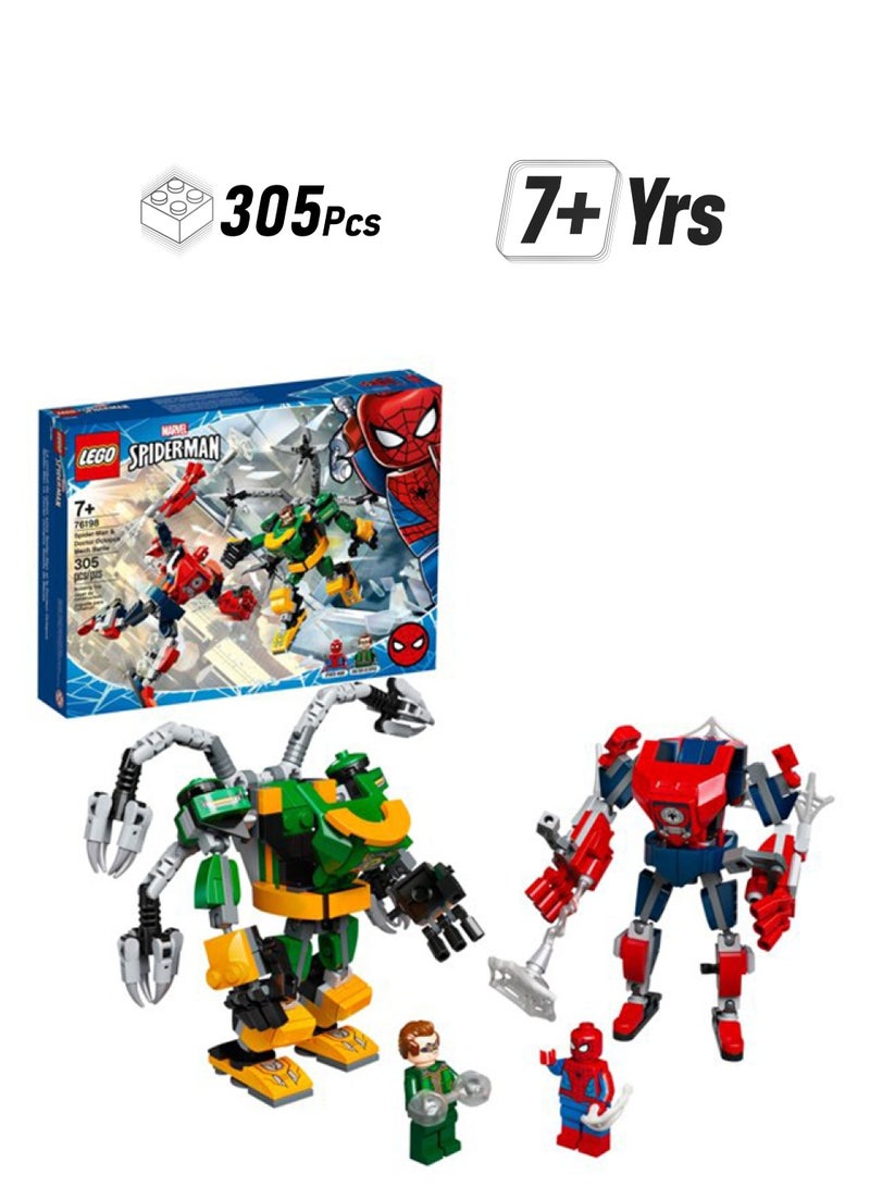 LEGO 76198 Marvel Spider-Man: Spider-Man And Doctor Octopus Mech Battle  Building Kit 305 Pieces 305 7+ Years - Image 1