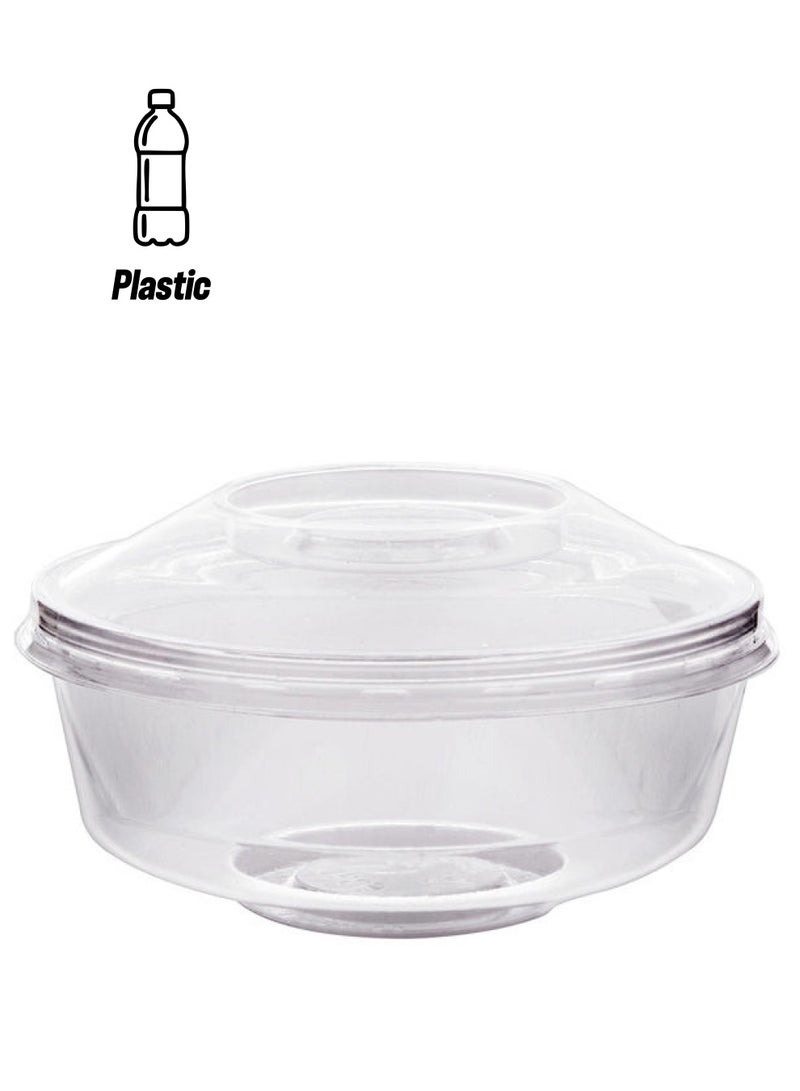 LeDari - Plastic Food Container With Lid Clear 200ml - Image 1