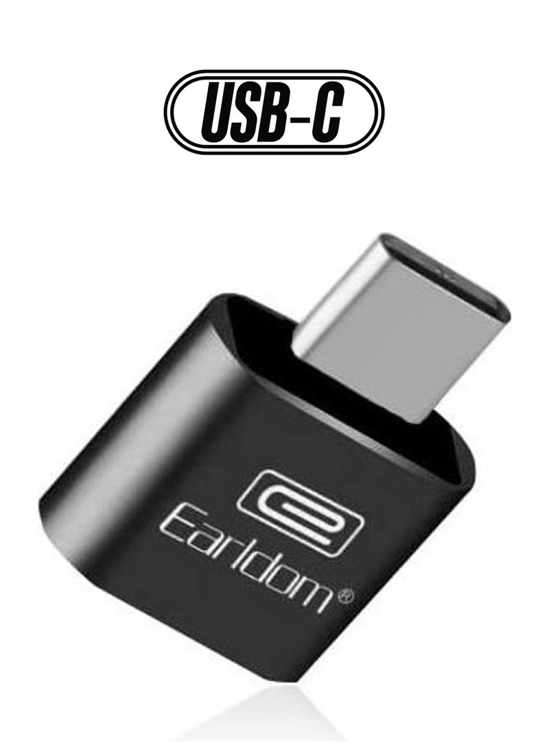 Earldom Plug And Play Type C OTG Adapter For Android Phones Black/Silver