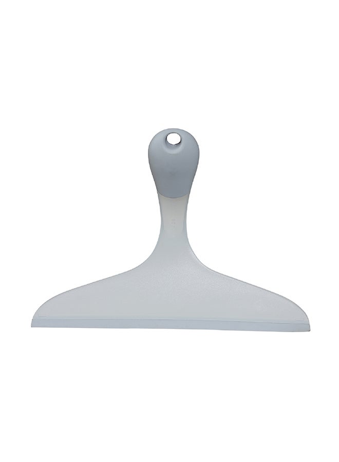 APEX Anti-scratch Window And Shower Squeegee With Rubber Ergonomic Grip White/Grey 25cm  - Image 4