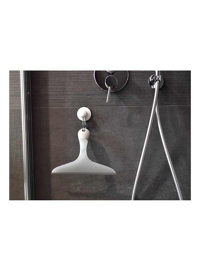 APEX Anti-scratch Window And Shower Squeegee With Rubber Ergonomic Grip White/Grey 25cm  - Image 2