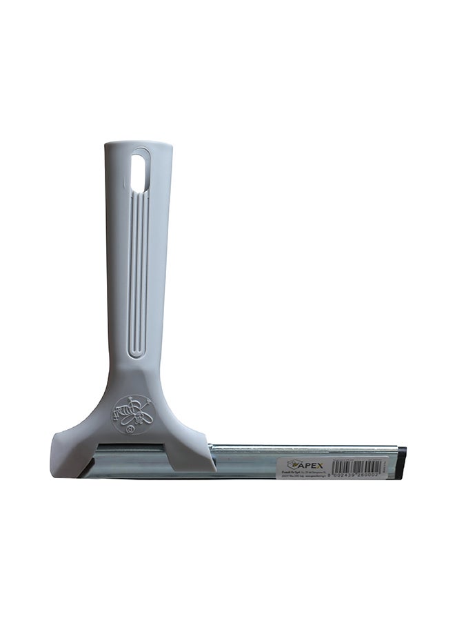 APEX Anti-scratch Window Squeege With Steel Rubber Holder Grey/Black 25cm  - Image 3