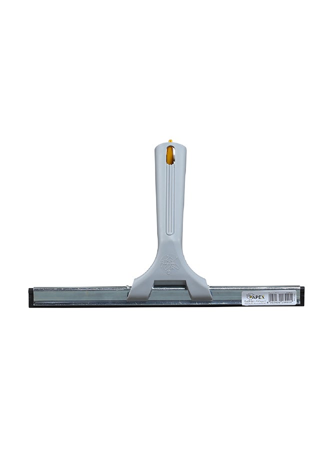 APEX Anti-scratch Window Squeege With Steel Rubber Holder Grey/Black 25cm  - Image 5