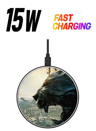 Panther Printed Ultra Slim Fast Wireless Charger With USB Cable Multicolour - pnsku/N47725083A/45/_/1738266273/e655204d-e030-4e56-90ff-4ef8e084f286
