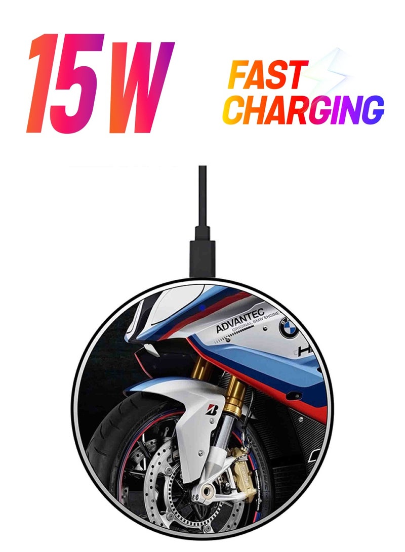 Theodor Bmw Bike 15W Wireless Fast Charger Multicolour 