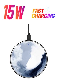 Theodor Light Flow Printed Fast Wireless Charger With USB Cable Multicolour  - Image 1