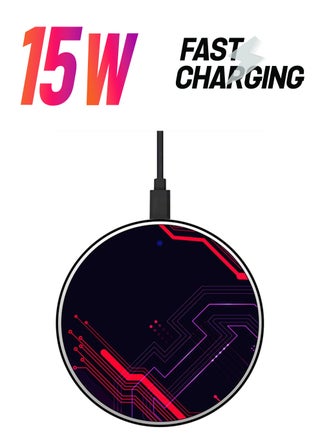 Tech Texture Printed Ultra Slim Fast Wireless Charger With USB Cable Multicolour - pnsku/N47726501A/45/_/1738233029/8934d09e-2074-49d1-8e28-d28a1b6b65f3