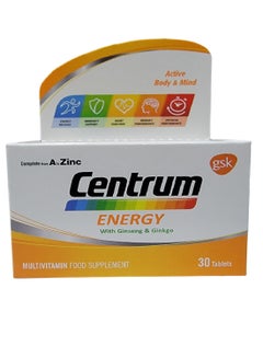Centrum Energy Multivitamin 30 Tablets  - Image 1