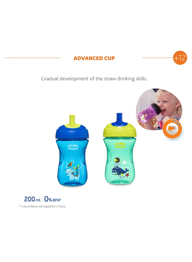 شيكو كوب متطور للأطفال بعمر فوق 12 شهر - أزرق / أخضر