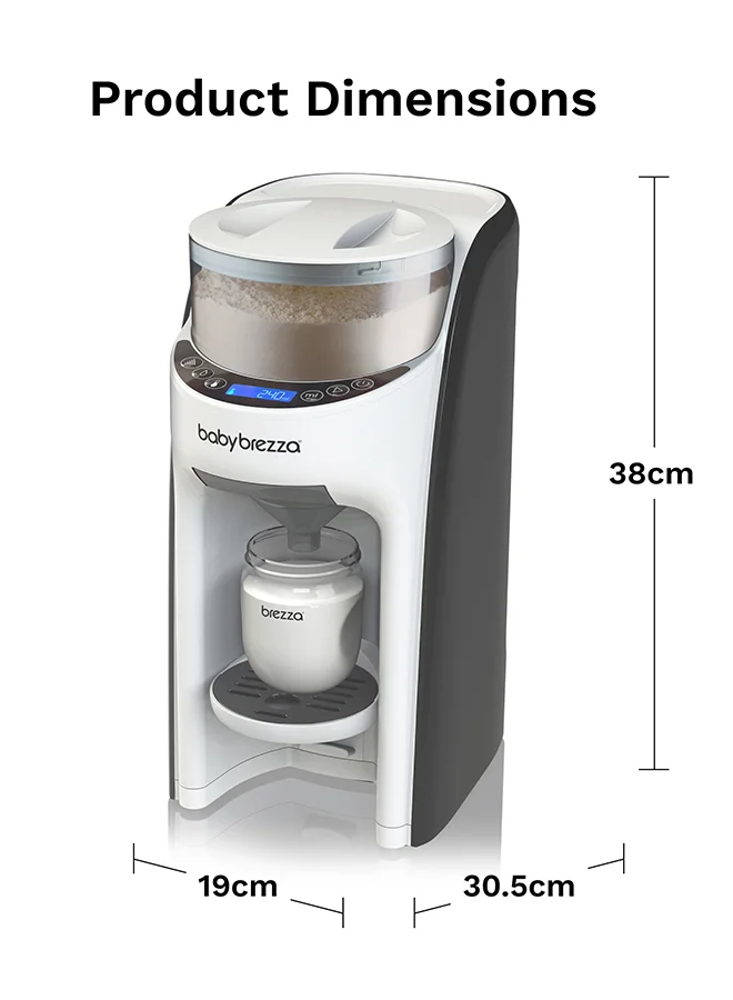 Baby Brezza New and Improved Formula Pro Advanced Formula Dispenser Machine - Automatically Mix a Warm Formula Bottle Instantly - Easily Make Bottle with Automatic Powder Blending, White