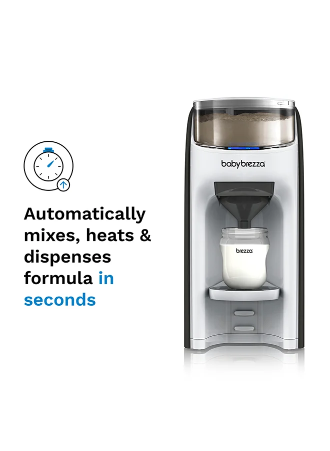 Baby Brezza New and Improved Formula Pro Advanced Formula Dispenser Machine - Automatically Mix a Warm Formula Bottle Instantly - Easily Make Bottle with Automatic Powder Blending, White
