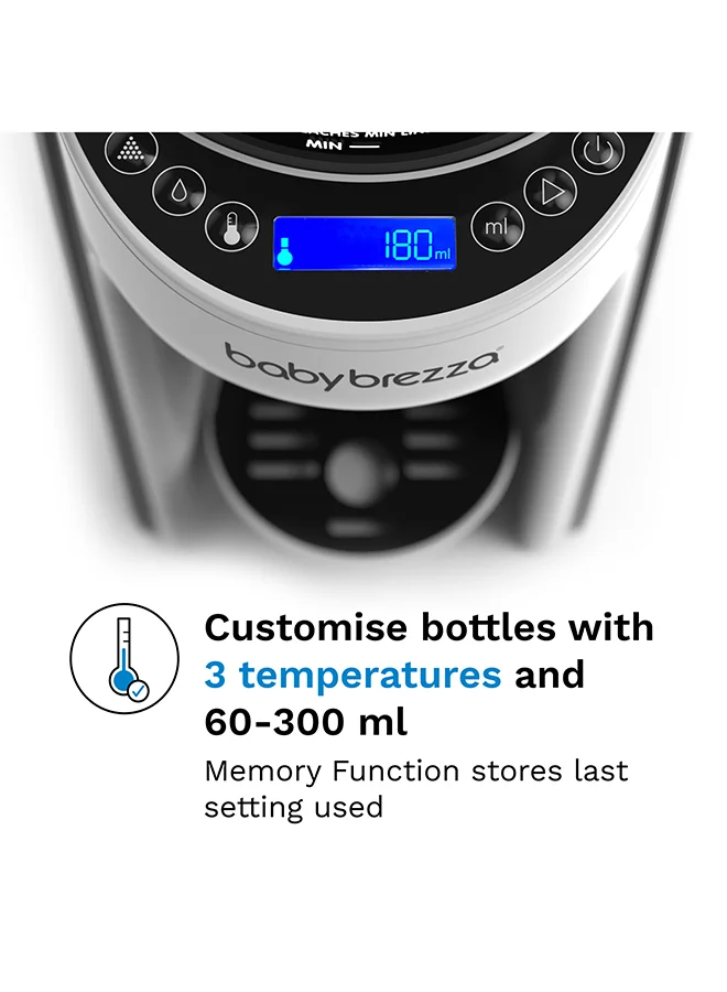 Baby Brezza New and Improved Formula Pro Advanced Formula Dispenser Machine - Automatically Mix a Warm Formula Bottle Instantly - Easily Make Bottle with Automatic Powder Blending, White