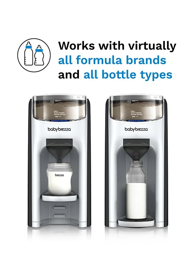 Baby Brezza New and Improved Formula Pro Advanced Formula Dispenser Machine - Automatically Mix a Warm Formula Bottle Instantly - Easily Make Bottle with Automatic Powder Blending, White