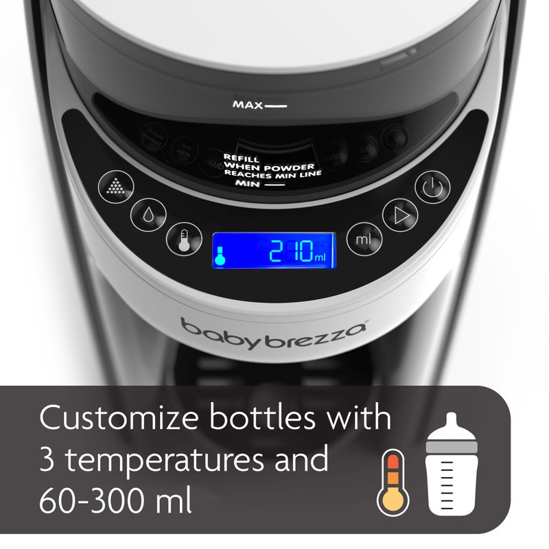 Baby Brezza New and Improved Formula Pro Advanced Formula Dispenser Machine - Automatically Mix a Warm Formula Bottle Instantly - Easily Make Bottle with Automatic Powder Blending, White - Image 3