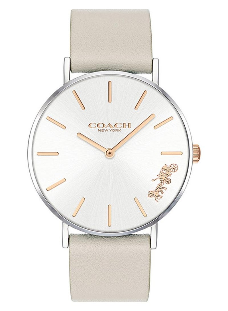 COACH Women's Perry  Silver White Dial Watch - 14503116 - Image 1