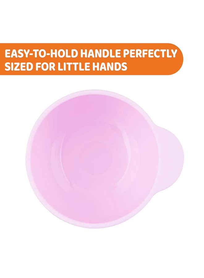 Chicco Easy Bowl Silicone 6M+, Pink - Image 2