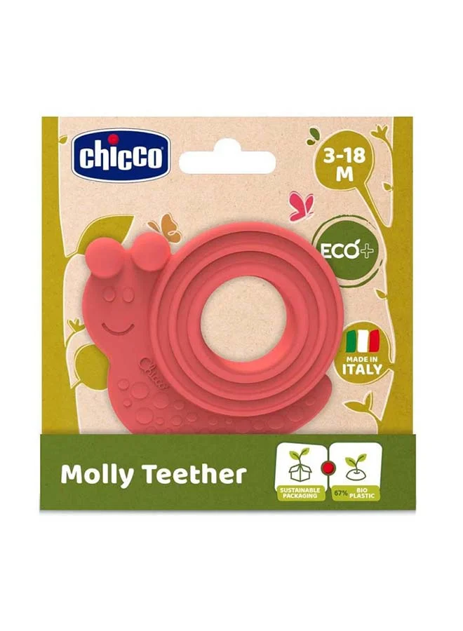 شيكو Eco+ Molly The Snail Teether Plastic Rattle