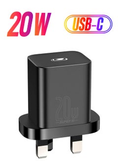iPhone Charger Type C PD 20W Fast USB C Charger iPhone 15 Fast Charger Port Type-C Power Plug Universal Travel Adapter USB-C Plug for iPhone 15/15 Pro Max/15 Pro/15 Plus/14/13/12/11, Etc Black