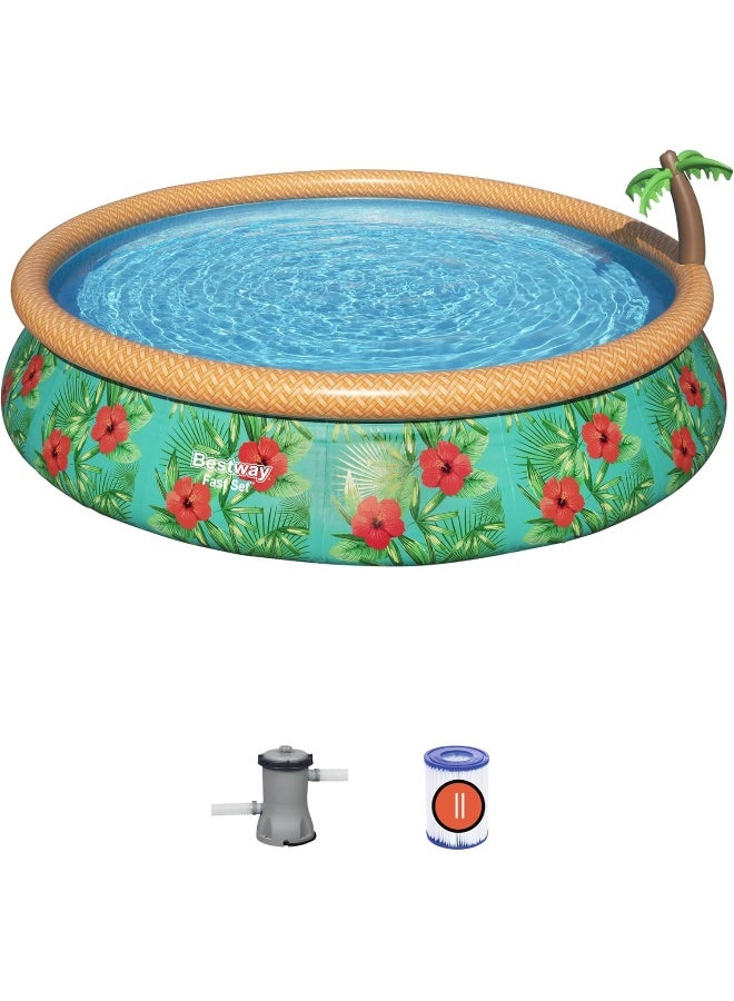 Pool Set Fastset Paradise Palm 457X84Cm