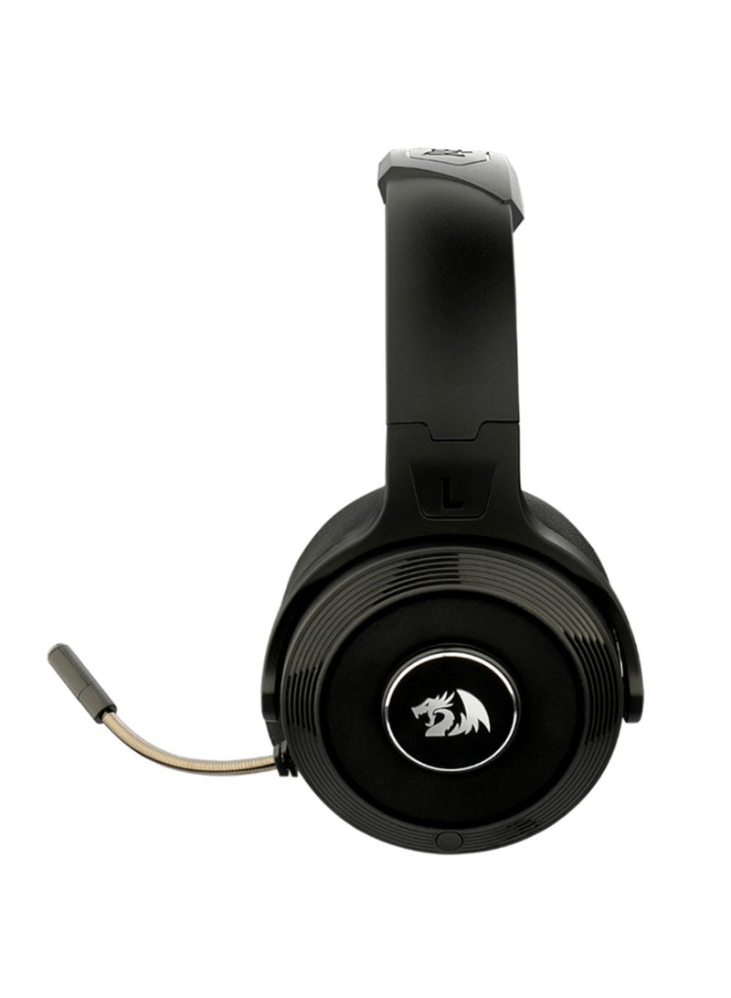 REDRAGON H818 Pro Pelops Wireless Gaming Headphones, 40mm High-Density, Built-In Volume Adjustment, 7.1 Surround Sound, 3.5mm x 2 Gold-Plated Pin  - Image 4