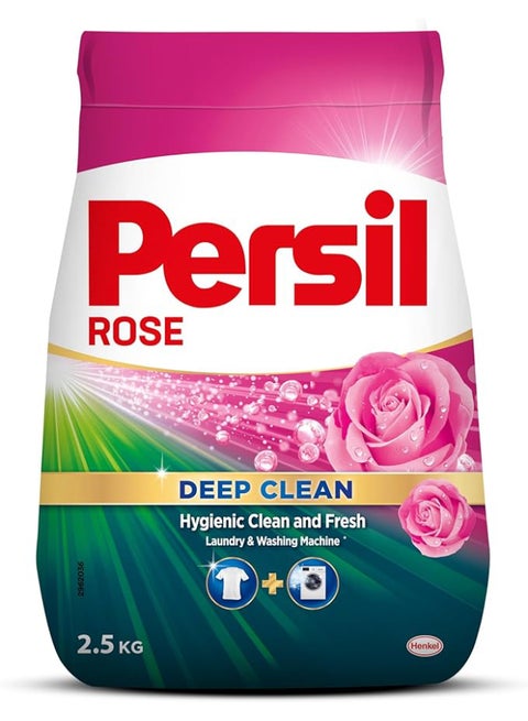 Automatic Powder Detergent  (9 Washloads) Rose Scent Green/White/Pink 2.5kg