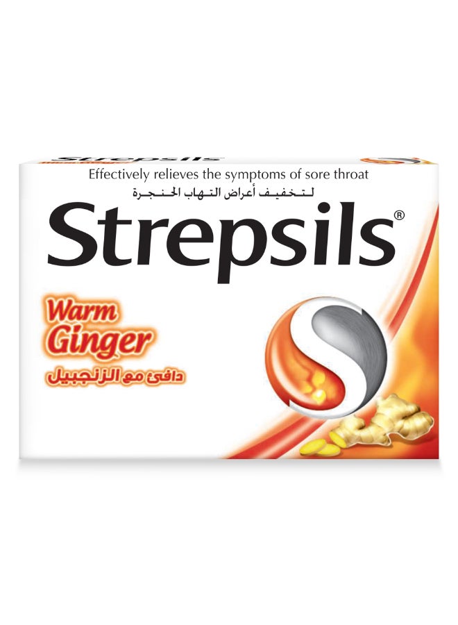 Strepsils Warm Ginger Fast Effective Relief From The Symptoms Of Sore Throats16 Lozenges - Image 2