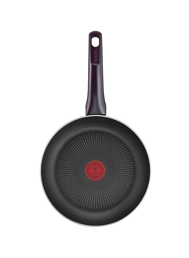تيفال TEFAL مقلاة | G6 Resist Intense 24 سم مقلاة غير لاصقة مع Thermo Spot | خمري | ضمان لمدة سنتين | D5220483 أسود/ أحمر 24سم  - Image 2