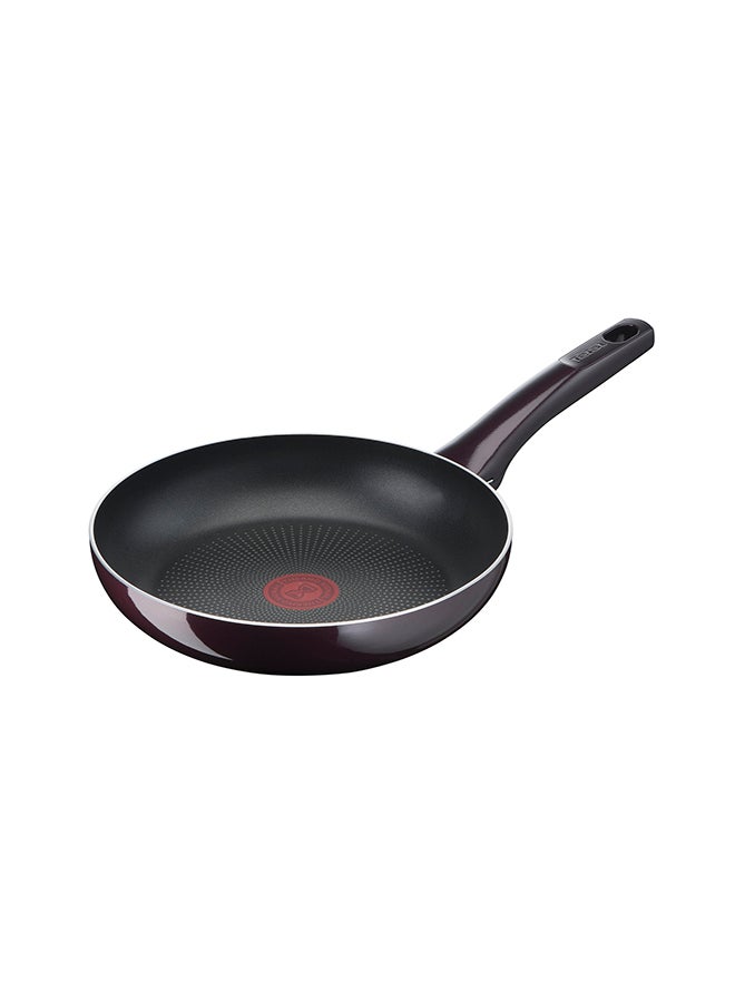 تيفال TEFAL مقلاة | G6 Resist Intense 24 سم مقلاة غير لاصقة مع Thermo Spot | خمري | ضمان لمدة سنتين | D5220483 أسود/ أحمر 24سم  - Image 1