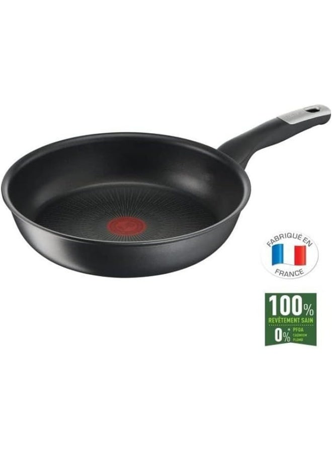 تيفال - TEFAL مقلاة | UNLIMITED 26 سم | مقاومة للخدش | طلاء غير لاصق 100% آمن | مؤشر حرارة Thermo Signal™ | تحمير مثالي | صنع في فرنسا | متوافقة مع الحث | ضمان لمدة سنتين | G2550502 أسود 26سم - Image 1
