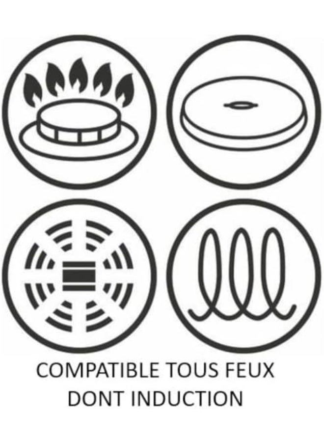 تيفال - TEFAL مقلاة | UNLIMITED 26 سم | مقاومة للخدش | طلاء غير لاصق 100% آمن | مؤشر حرارة Thermo Signal™ | تحمير مثالي | صنع في فرنسا | متوافقة مع الحث | ضمان لمدة سنتين | G2550502 أسود 26سم - Image 1