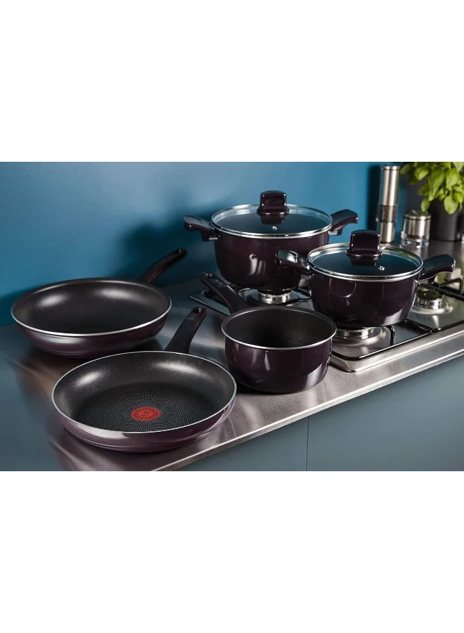 Tefal TEFAL Resist Intense Frypan | 28 cm | Non-Stick Pan | Easy to Clean | Non-Stick Coating | Thermo-Signal™ | Healthy Cooking | Safe Cookware | France | Searing | Recipes | D5220683 Black 28cm