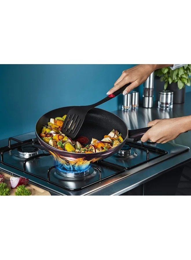 Tefal TEFAL Resist Intense Frypan | 28 cm | Non-Stick Pan | Easy to Clean | Non-Stick Coating | Thermo-Signal™ | Healthy Cooking | Safe Cookware | France | Searing | Recipes | D5220683 Black 28cm