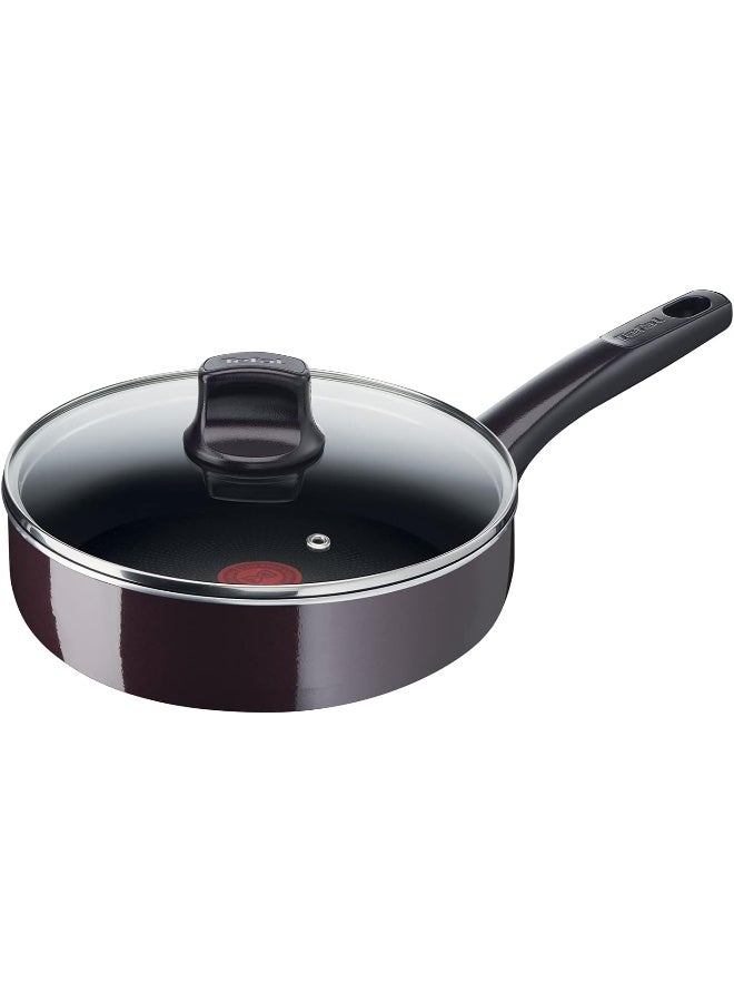 تيفال G6 Resist Intense طقم طهي 7 قطع قدور طهي من الألومنيوم 22/26 سم، مقلاة 28 سم، مقلاة 24 سم أسود/شفاف 28 سم أسود/شفاف 28سم - Image 4