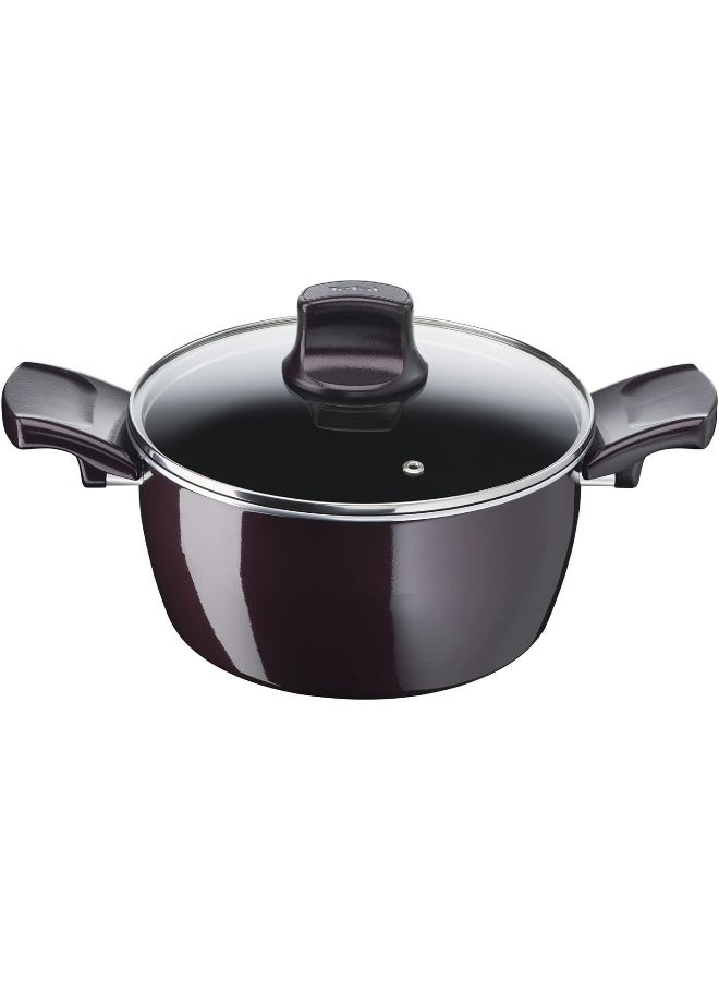 تيفال G6 Resist Intense طقم طهي 7 قطع قدور طهي من الألومنيوم 22/26 سم، مقلاة 28 سم، مقلاة 24 سم أسود/شفاف 28 سم أسود/شفاف 28سم - Image 3