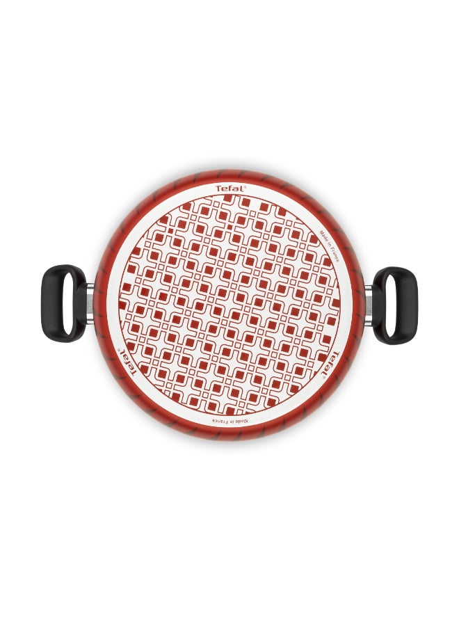 تيفال طقم قدور تفال للطبخ 8 قطع مقاسات 18/22/26/30 سم | طقم طهي تيمبو فليم | طلاء غير لاصق وآمن | صنع في فرنسا | 4 أغطية للطهي | مناسب للطهي والغلي | ضمان لمدة سنتين | C3079082 أحمر 30x34x39 cm - Image 2