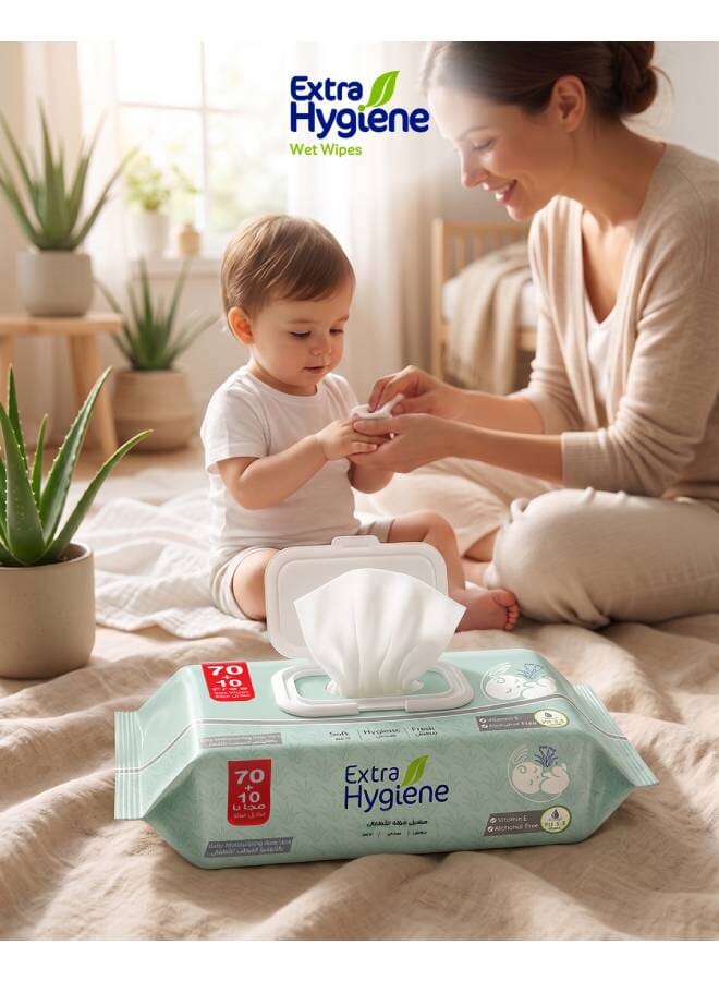 Hygiene 80 Piece - Baby Wipes with Aloe vera - Image 4