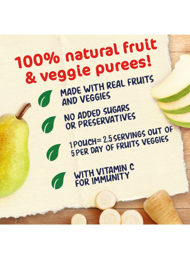 Cerelac - Cerelac Fruits Puree Pouch, Broccoli, Parsnip, Apple And Pear, Baby Food Pouch 90grams - Image 1
