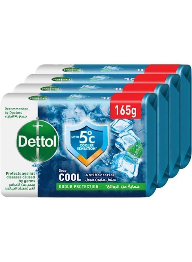Dettol SoapCool 4Pcs Multipackage 2 EGP discount Multicolour 165grams - Image 1